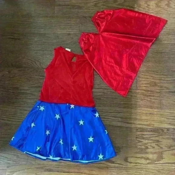 Kids Superhero Costume - Red and Blue - Picture 6 of 10